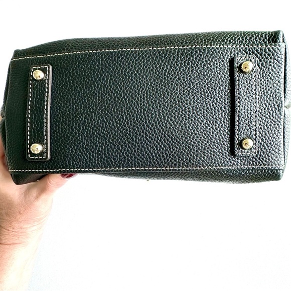 Dooney & Bourke Lucca Black Pebbled Leather Logo Lock Hobo - Picture 5 of 8